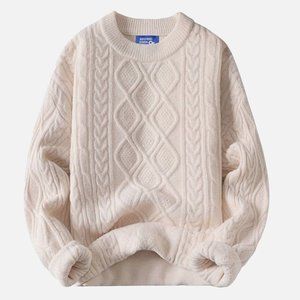 Aelfric Eden Crew Neck Sweater Women's Medium Oversized Beige